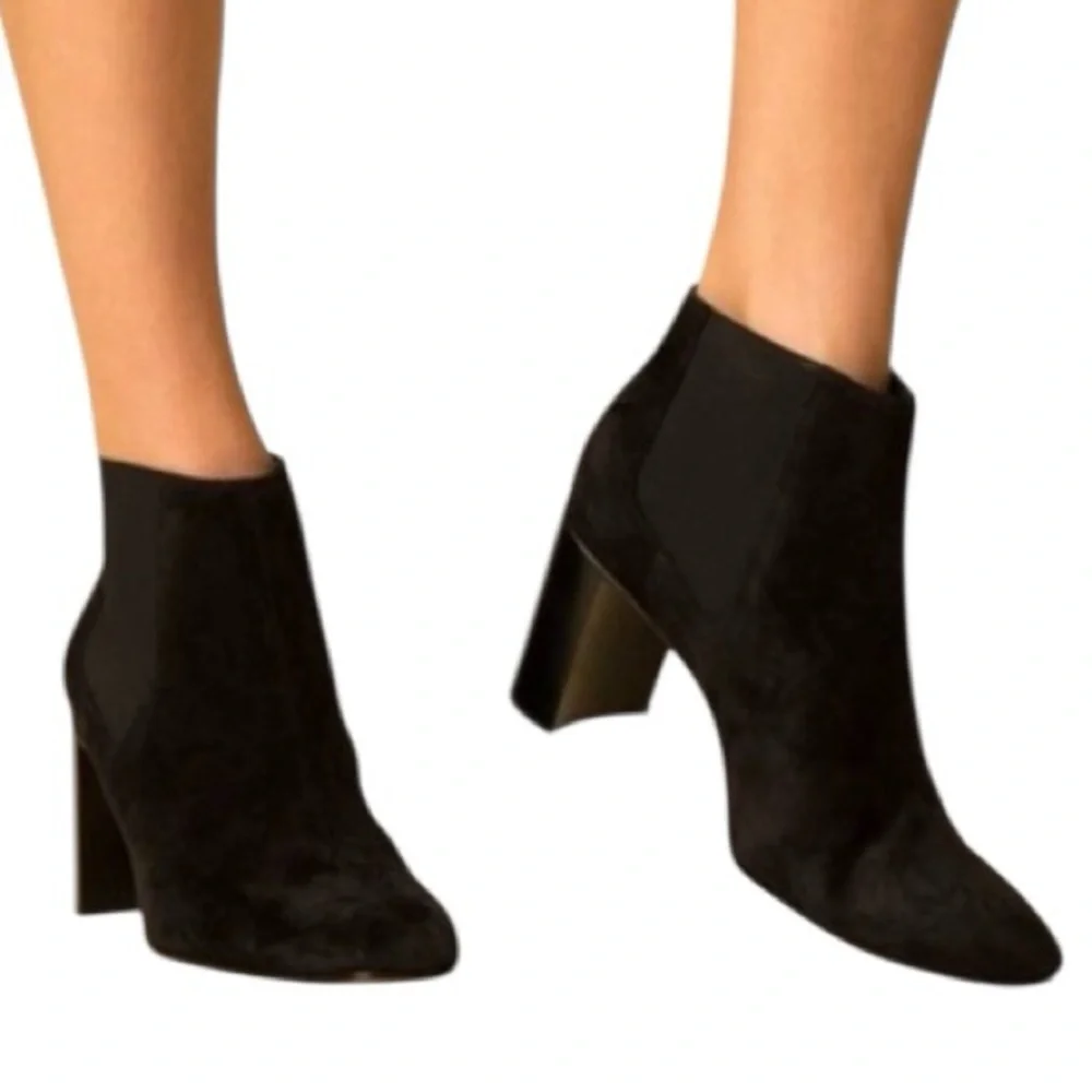NWT Rag & bone Aslen Black suede Ankle Boots size 11‎